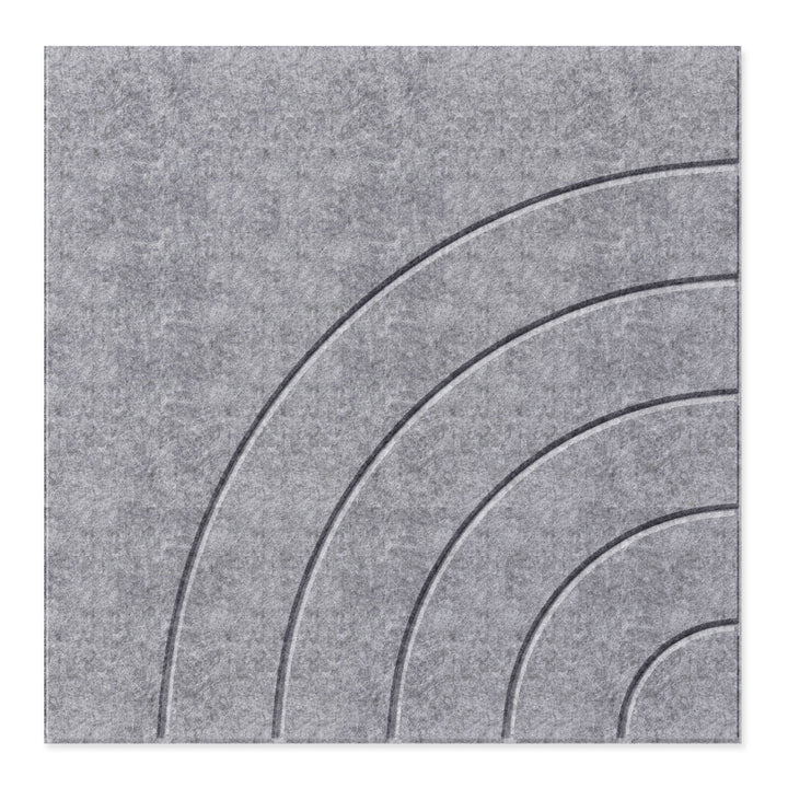 Hew PET Felt Wall Panels - Arc Hew Acoustic Felt Wall Panels - in Solid Felt - 15 - Inhabit