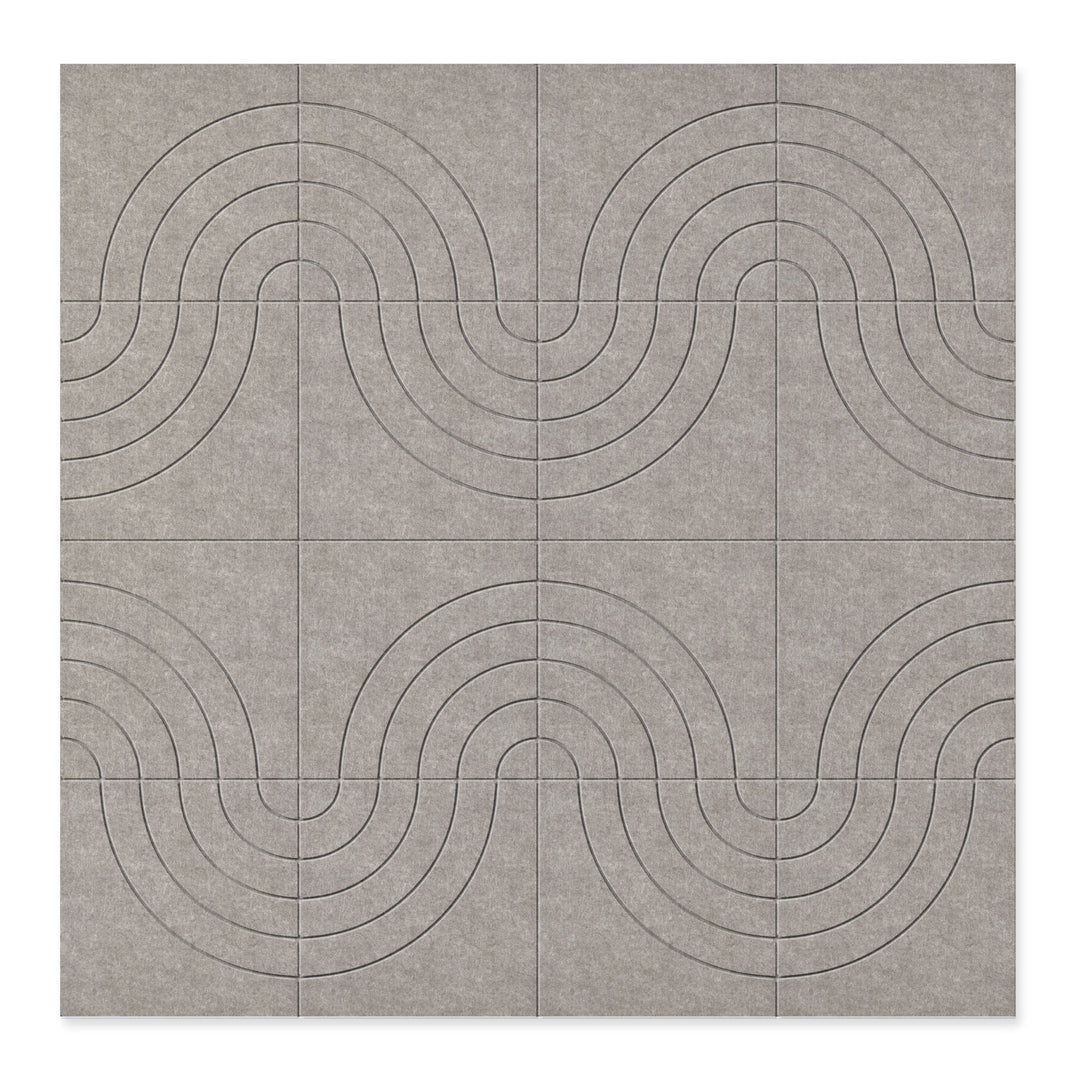 Hew PET Felt Wall Panels - Arc Hew Acoustic Felt Wall Panels - in Solid Felt - 8 - Inhabit