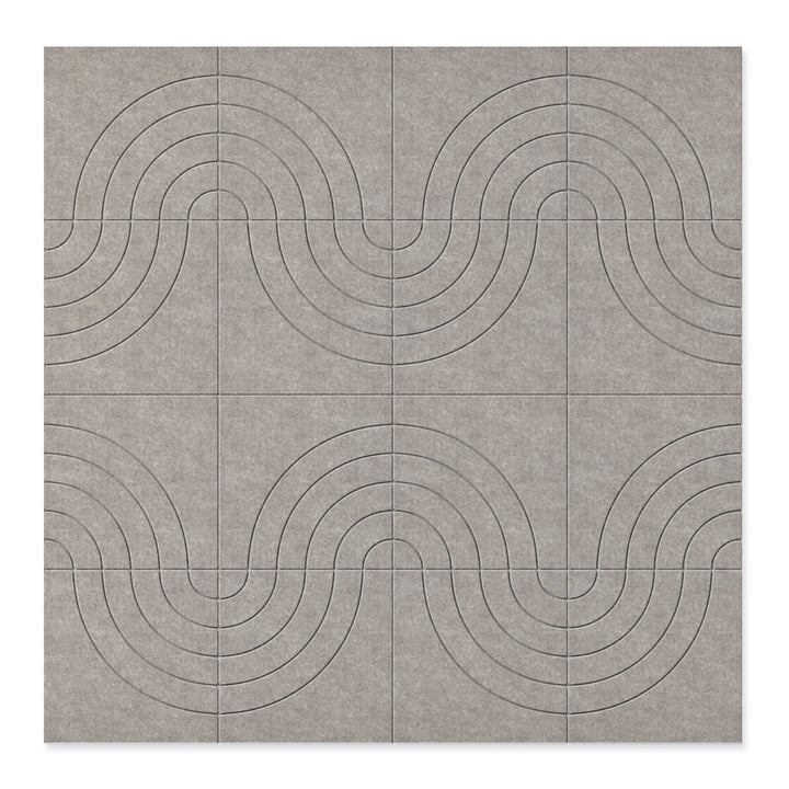 Hew PET Felt Wall Panels - Arc Hew Acoustic Felt Wall Panels - in Solid Felt - 8 - Inhabit