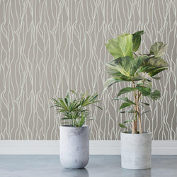 Wallpaper - Peel and Stick Wallpaper - Commercial Wallpaper - Bark Bespoke Wallpaper - 1 - Inhabit