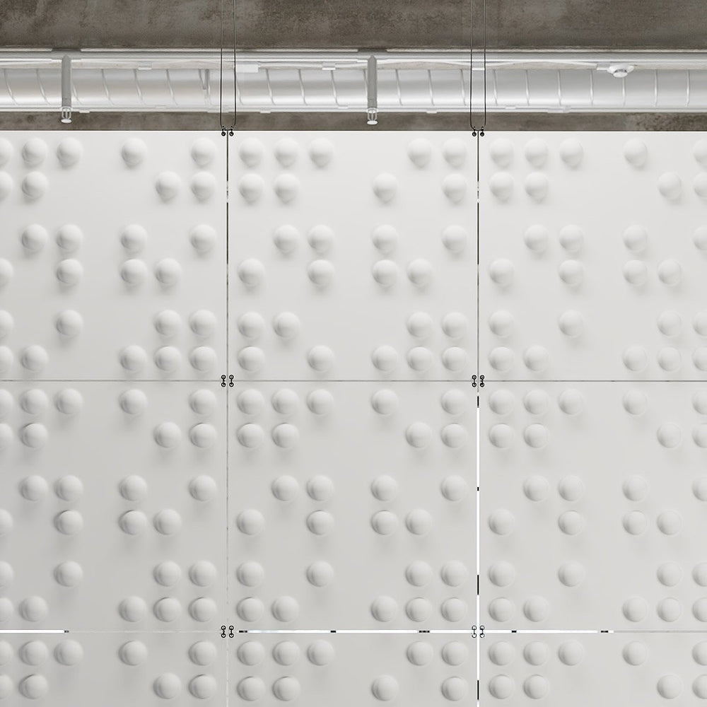 Hanging Wall Flat Systems - Braille Hanging Paintable Wall Flat System - 3D Wall Panels - 2 - Inhabit