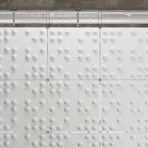 Hanging Wall Flat Systems - Braille Hanging Paintable Wall Flat System - 3D Wall Panels - 2 - Inhabit