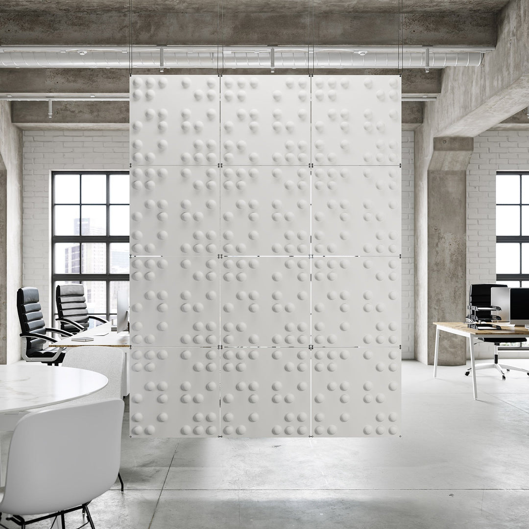 Hanging Wall Flat Systems - Braille Hanging Paintable Wall Flat System - 3D Wall Panels - 1 - Inhabit