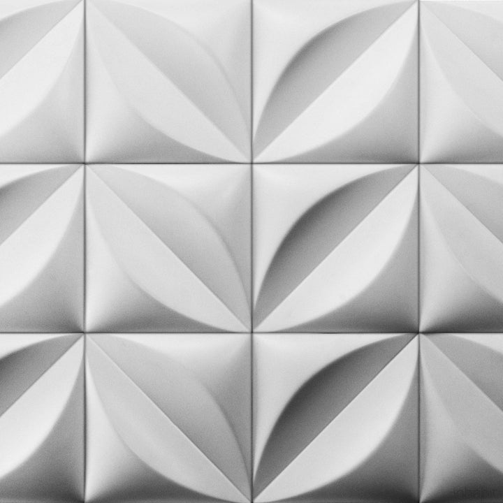 Cast Concrete Tiles - Chrysalis Cast Architectural Concrete Tile - Primer White - 9 - Inhabit