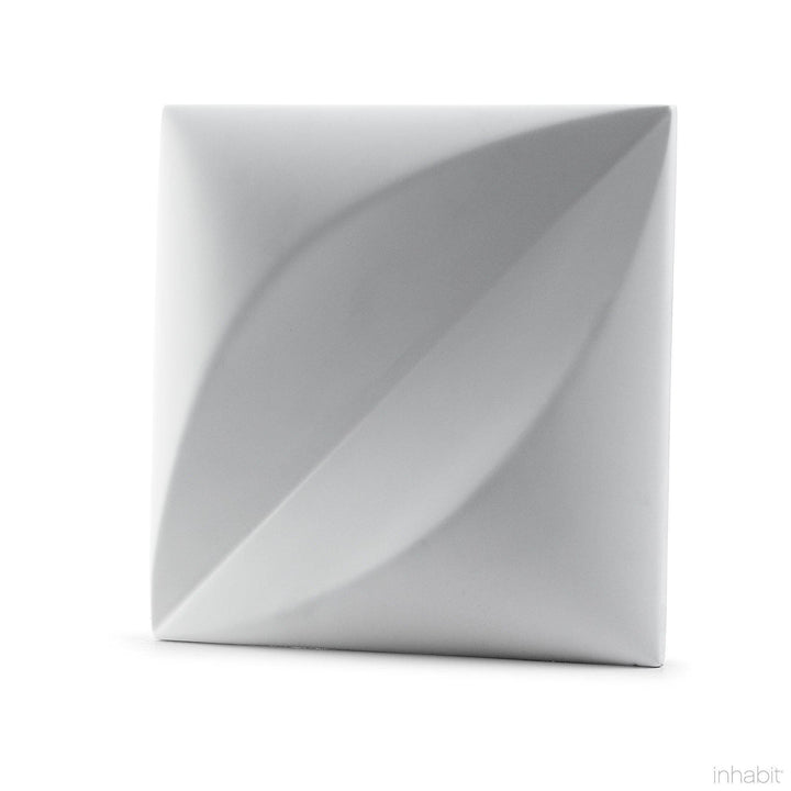 Cast Concrete Tiles - Chrysalis Cast Architectural Concrete Tile - Primer White - 12 - Inhabit