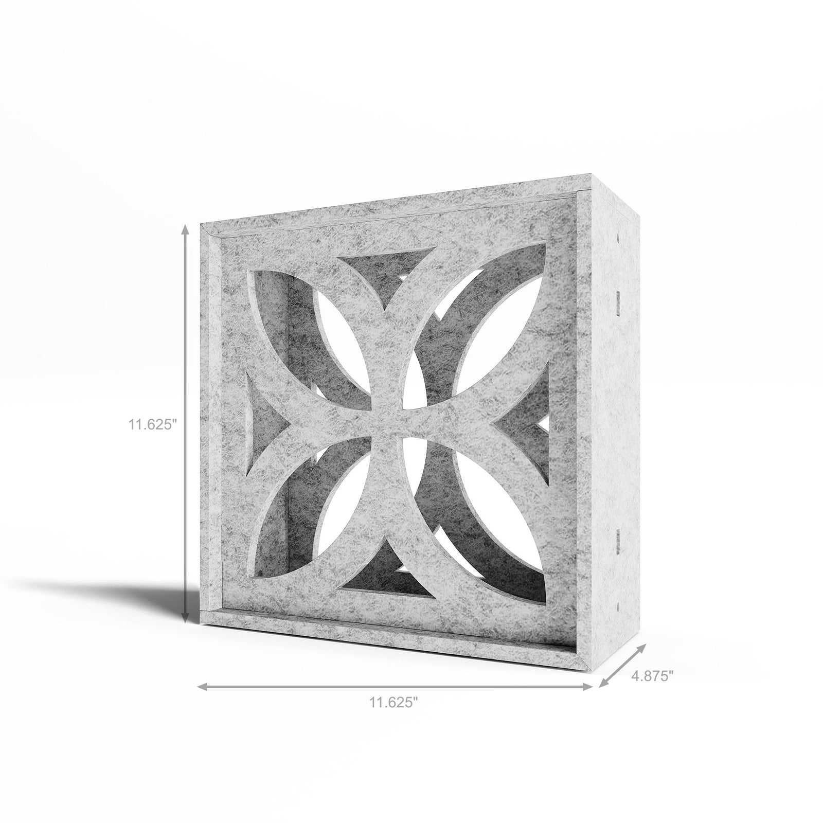 Chrysalis HarmonyBLOKS modular PET felt divider block with dimensions