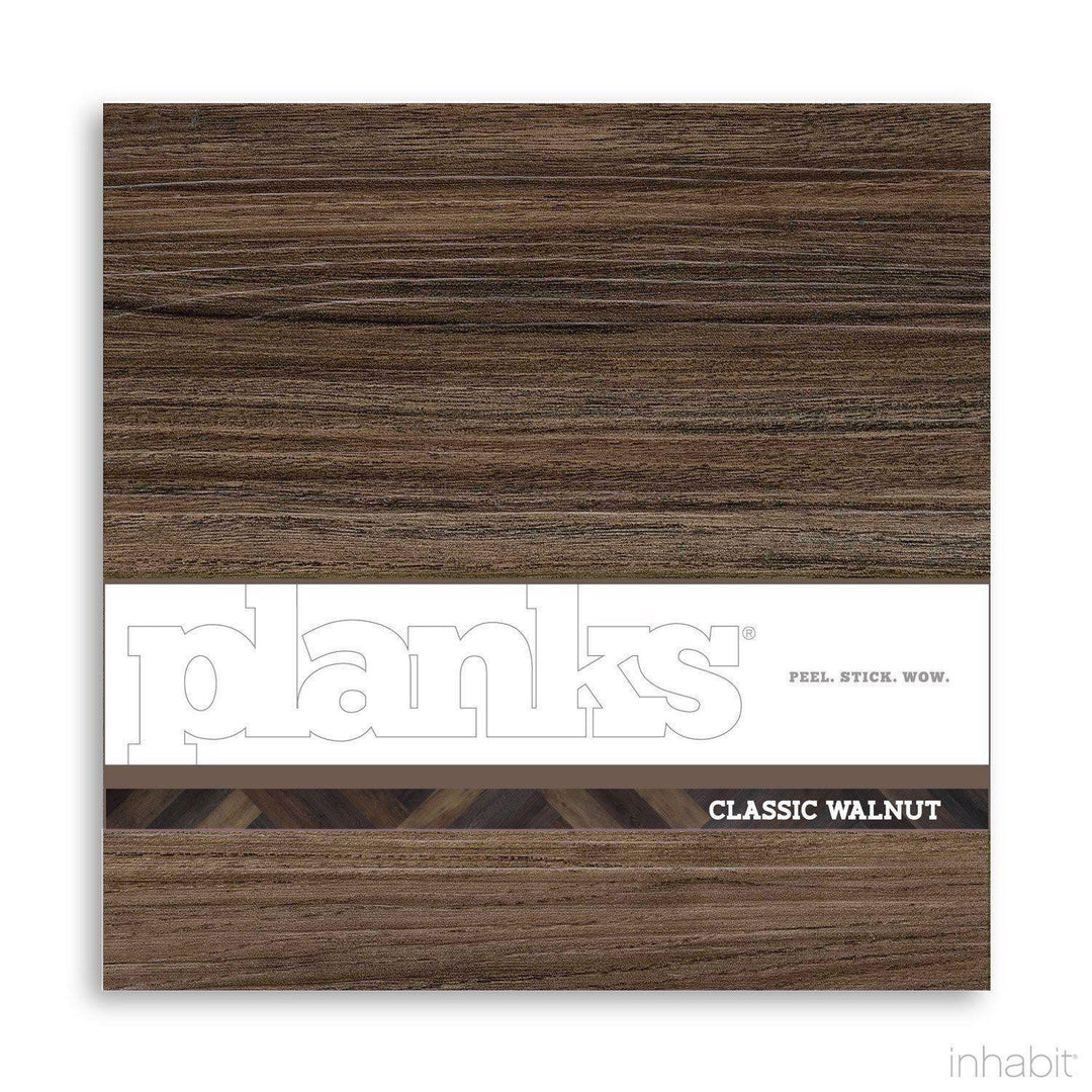 Planks - Classic Walnut Peel and Stick Wall Planks - 4 - Inhabit