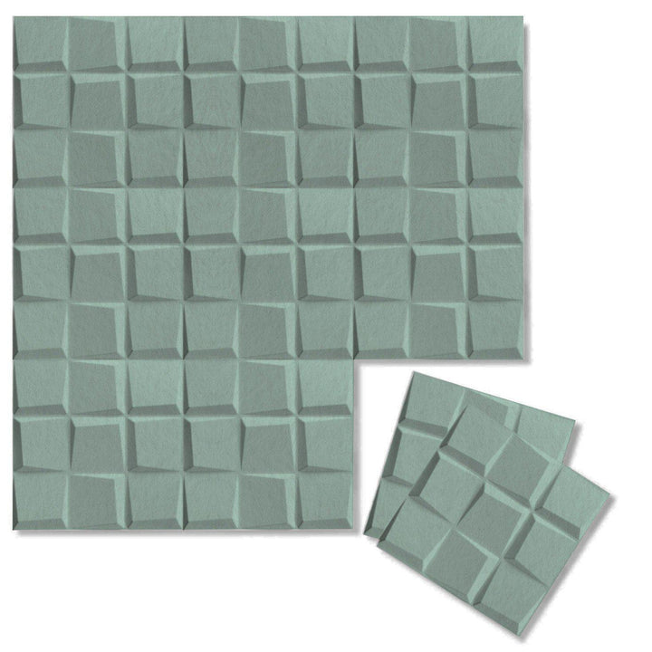 Felt 3D Wall Flats - Acoustic Panels - Cubit 3D Wool Felt Wall Flats - 10 - Inhabit