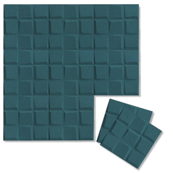 Felt 3D Wall Flats - Acoustic Panels - Cubit 3D Wool Felt Wall Flats - 14 - Inhabit