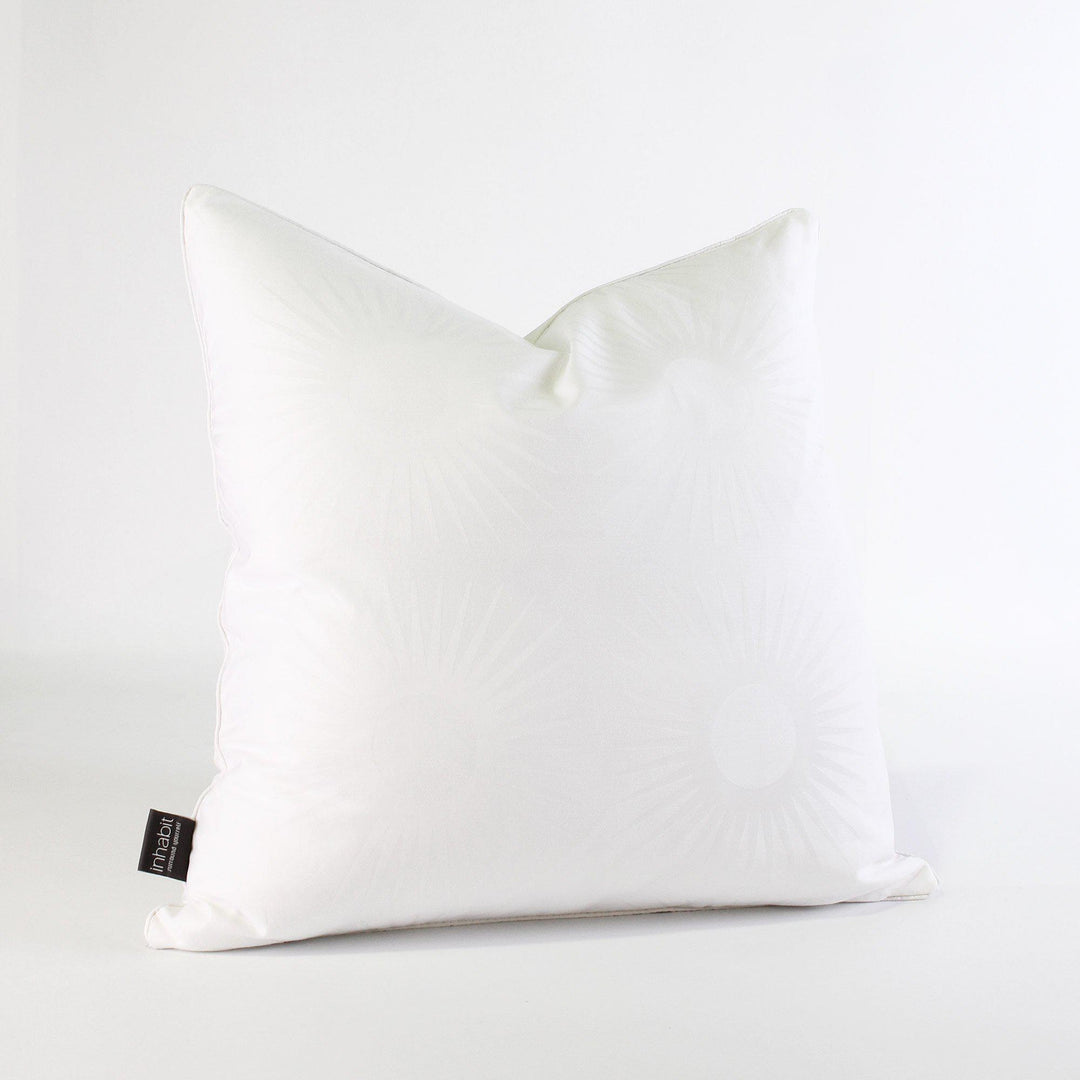 Estrella in Pure White Throw Pillow