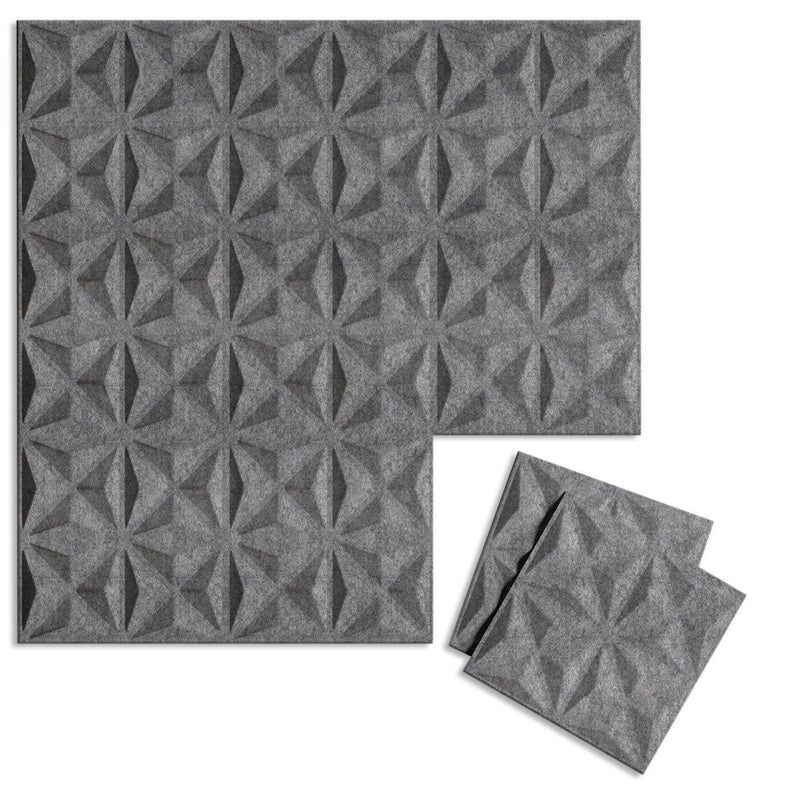 Felt 3D Wall Flats - Acoustic Panels - Facet 3D PET Felt Wall Flats - 4 - Inhabit