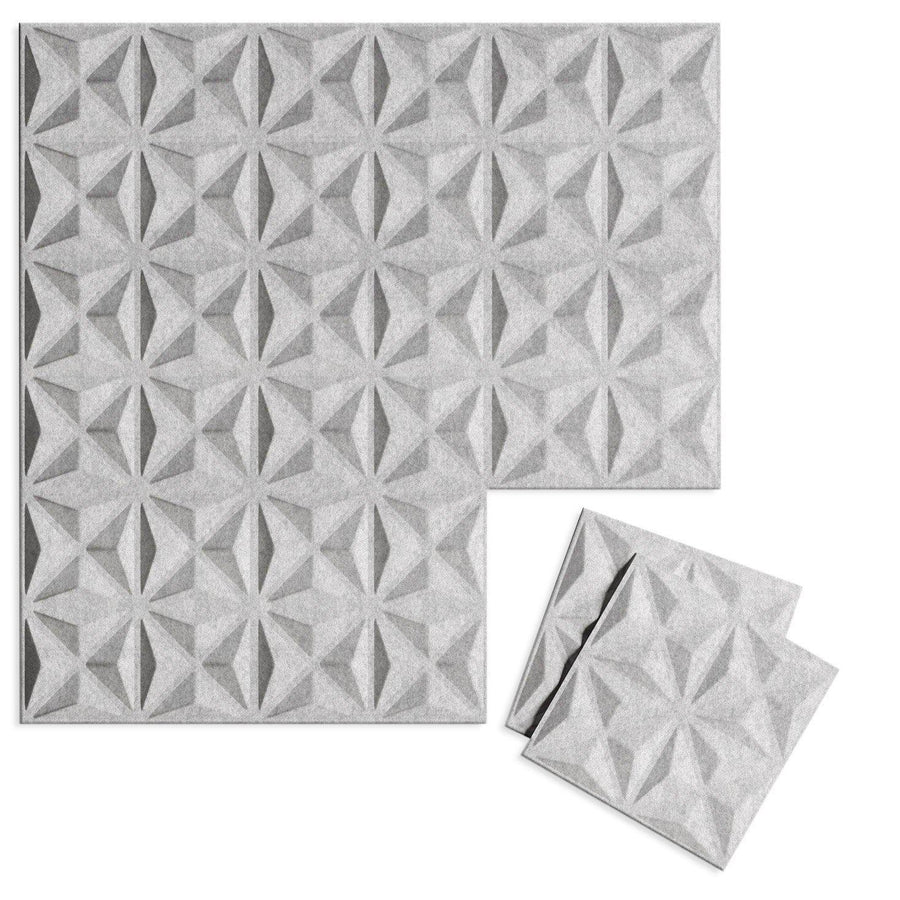 Felt 3D Wall Flats - Acoustic Panels - Facet 3D PET Felt Wall Flats - 1 - Inhabit