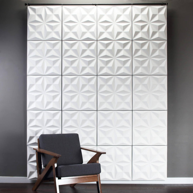 Hanging Wall Flat Systems - Facet Hanging Paintable Wall Flat System - 3D Wall Panels - 3 - Inhabit