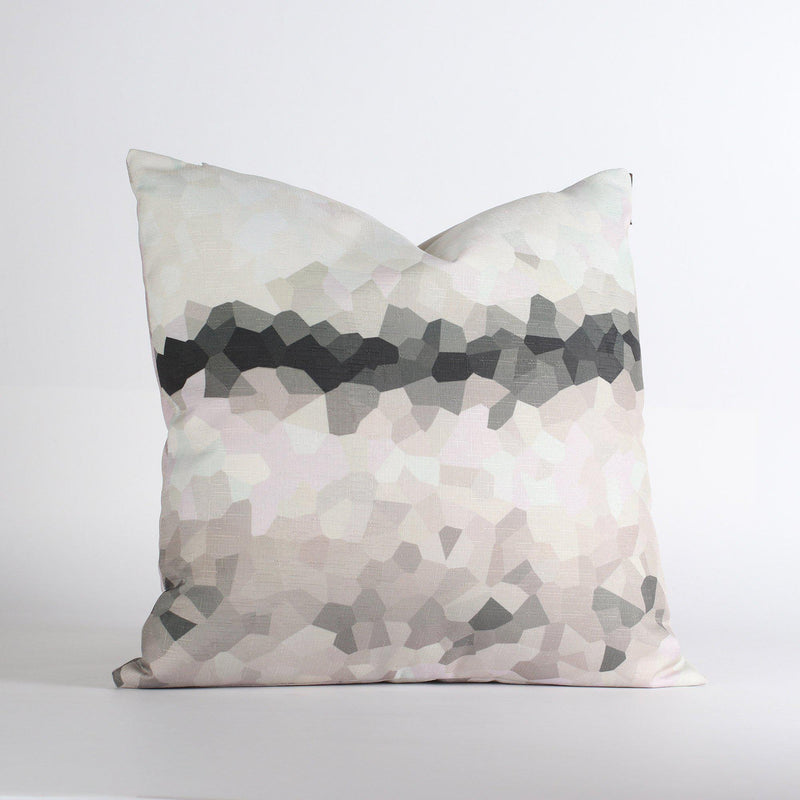 Handmade Pillows - Facet High in Slate Throw Pillow - 1 - Inhabit