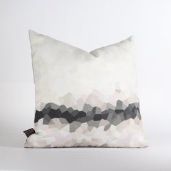 Handmade Pillows - Facet Low in Slate Throw Pillow - 1 - Inhabit
