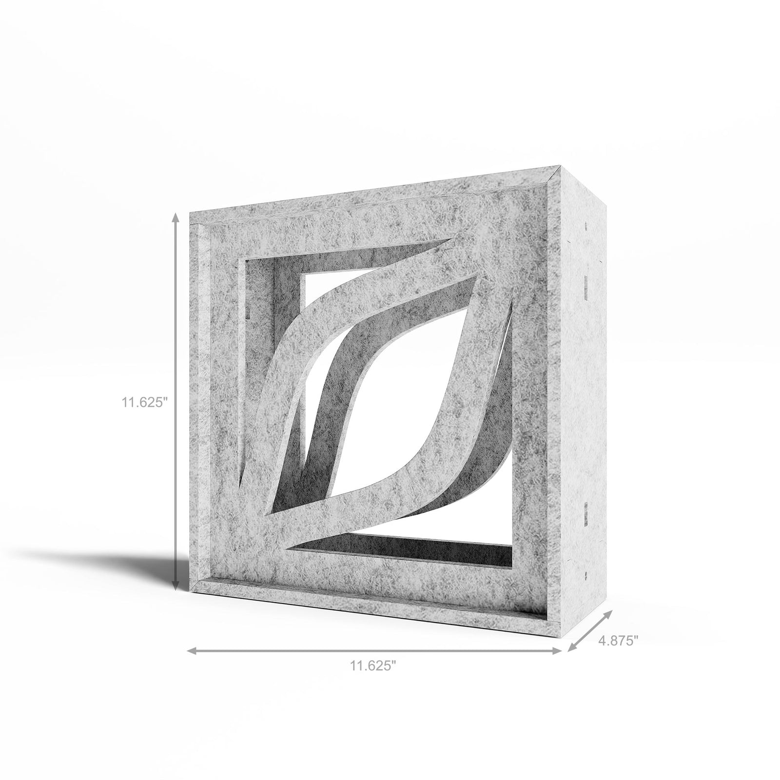Folio HarmonyBLOKS modular PET felt divider block with dimensions