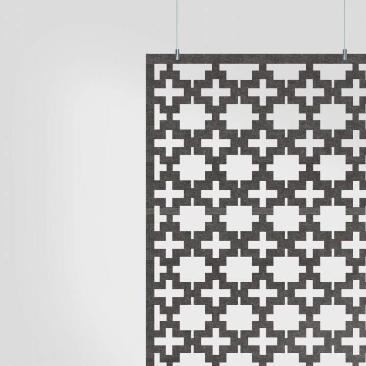 Acoustic Hanging Wall Panel | Room Divider - Format Harmony Acoustic PET Felt Hanging Room Divider - 2 - Inhabit