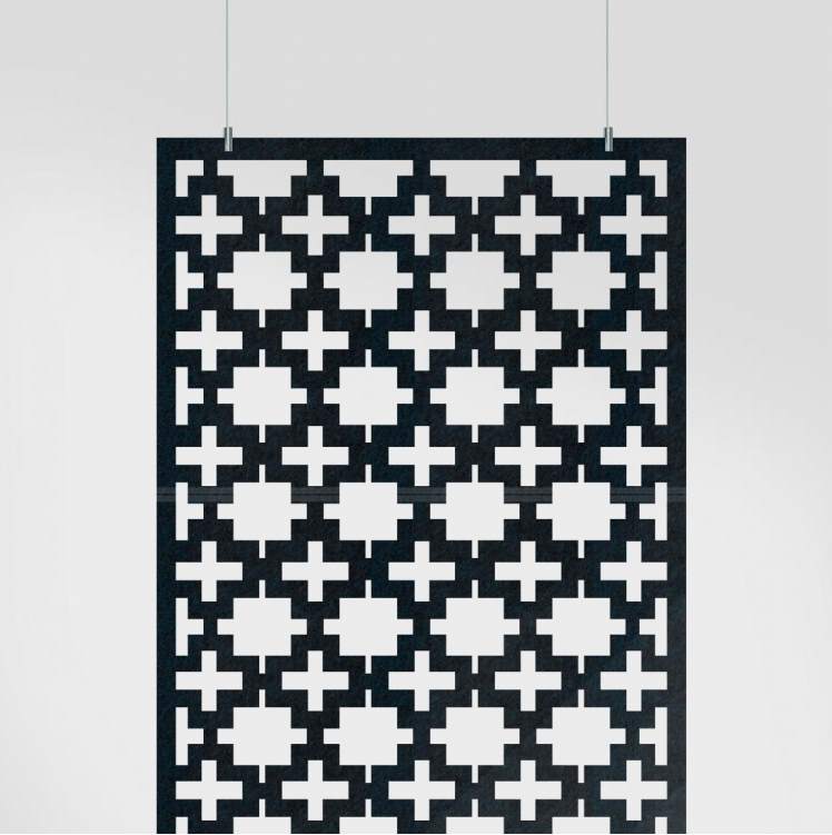 Acoustic Hanging Wall Panel | Room Divider - Format Harmony Acoustic PET Felt Hanging Room Divider - 3 - Inhabit