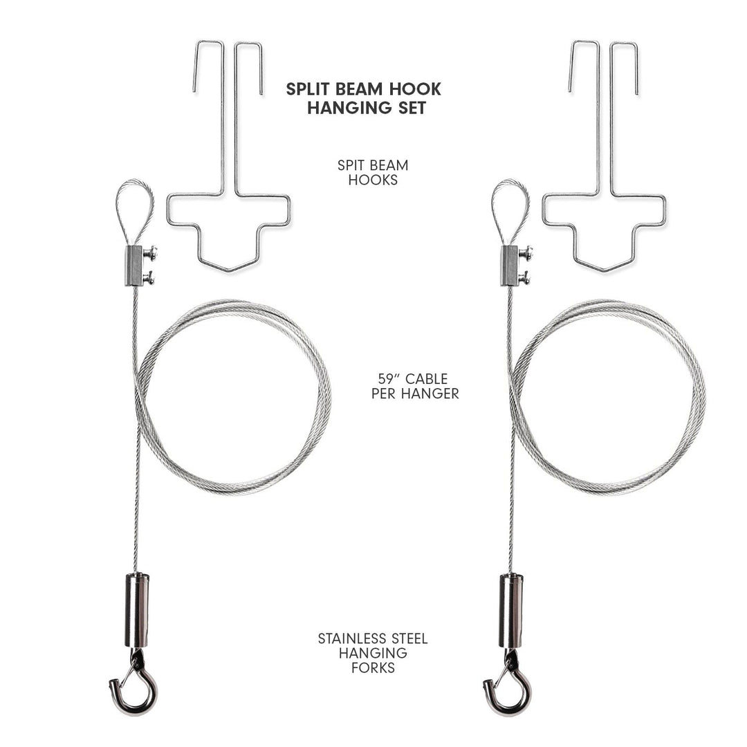 Aircraft Cable Hangers with Stainless Steel Hooks