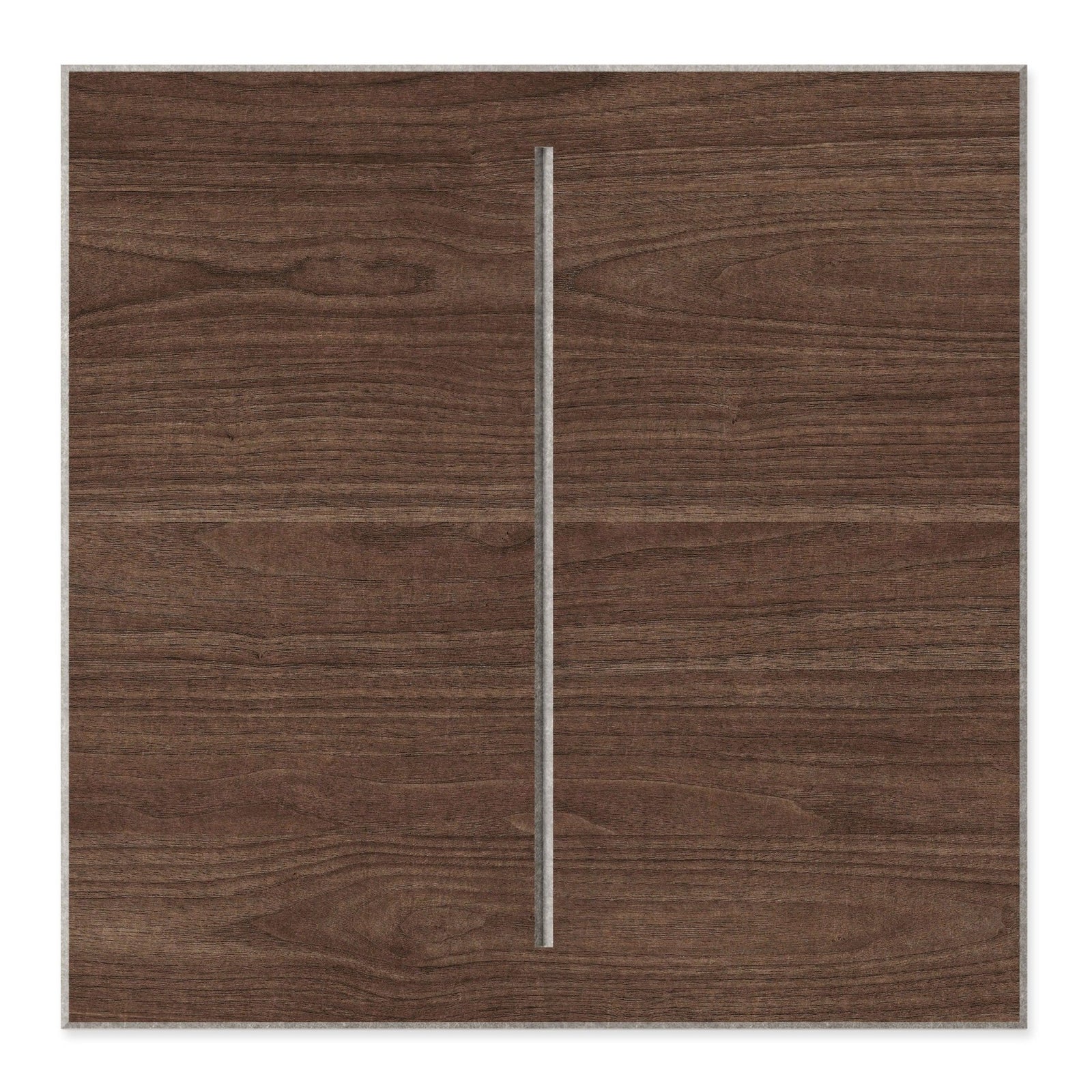 Dark walnut Hash HarmonyCARV panel with a contrasting vertical carved line