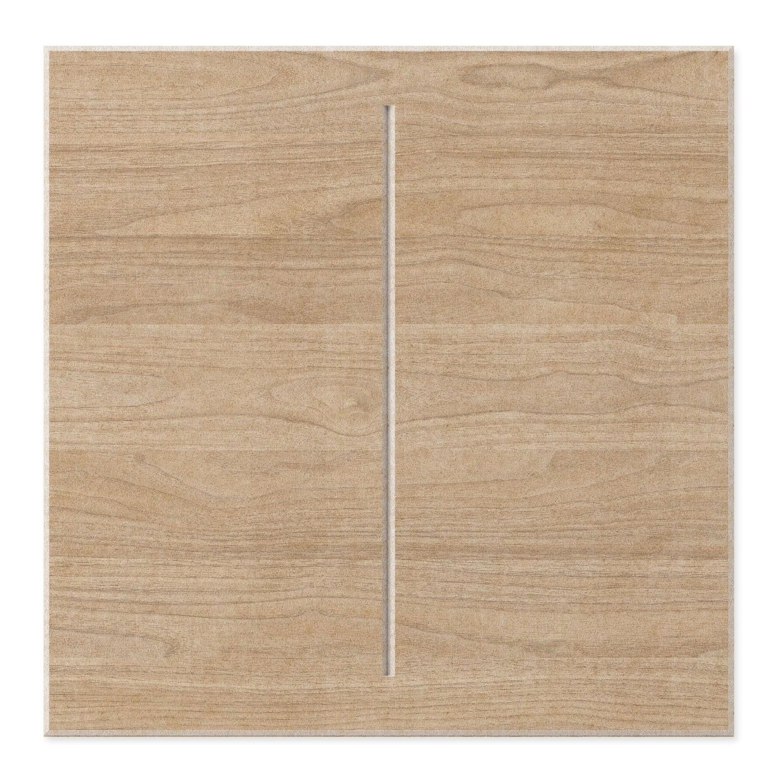 Natural oak Hash HarmonyCARV printed PET felt acoustic wall panel by Inhabit