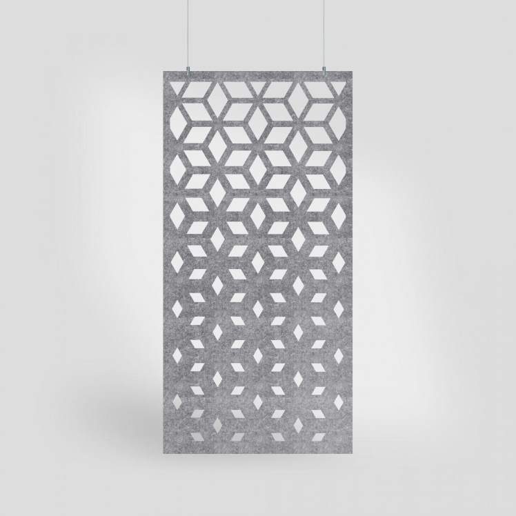 Acoustic Hanging Wall Panel | Room Divider - Jig Harmony Acoustic PET Felt Hanging Room Divider - 1 - Inhabit