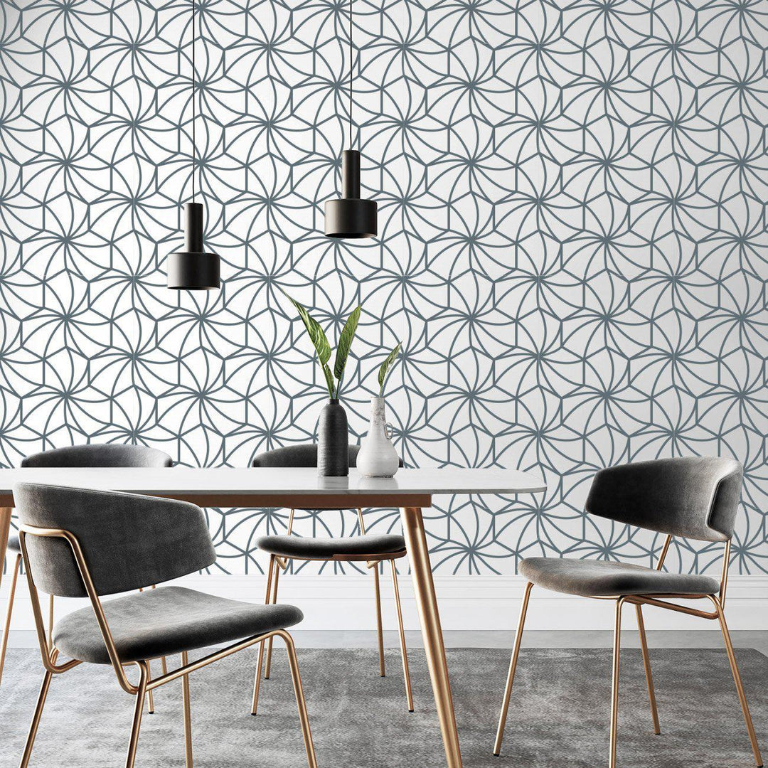 Wallpaper - Peel and Stick Wallpaper - Commercial Wallpaper - Kaleidoscope Bespoke Wallpaper - 1 - Inhabit