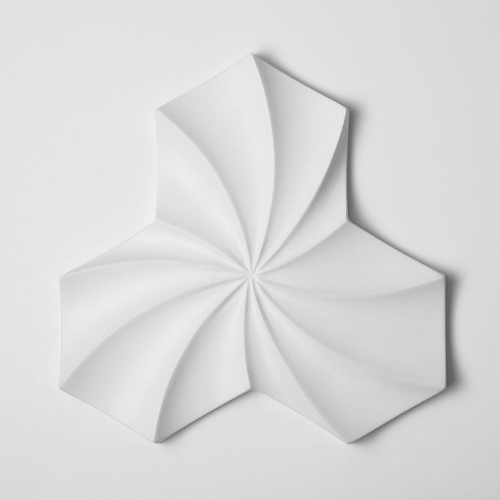 Cast Concrete Tiles - Kaleidoscope Cast Architectural Concrete Tile - Primer White - 1 - Inhabit