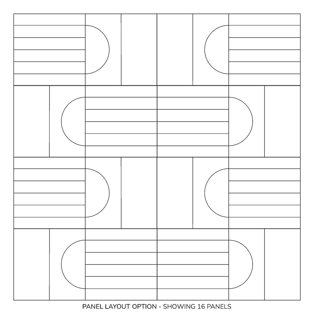 HarmonyCARV Wall Panels - Level HarmonyCARV Acoustic Felt Wall Panels - in Overlay Print Colors - 30 - Inhabit
