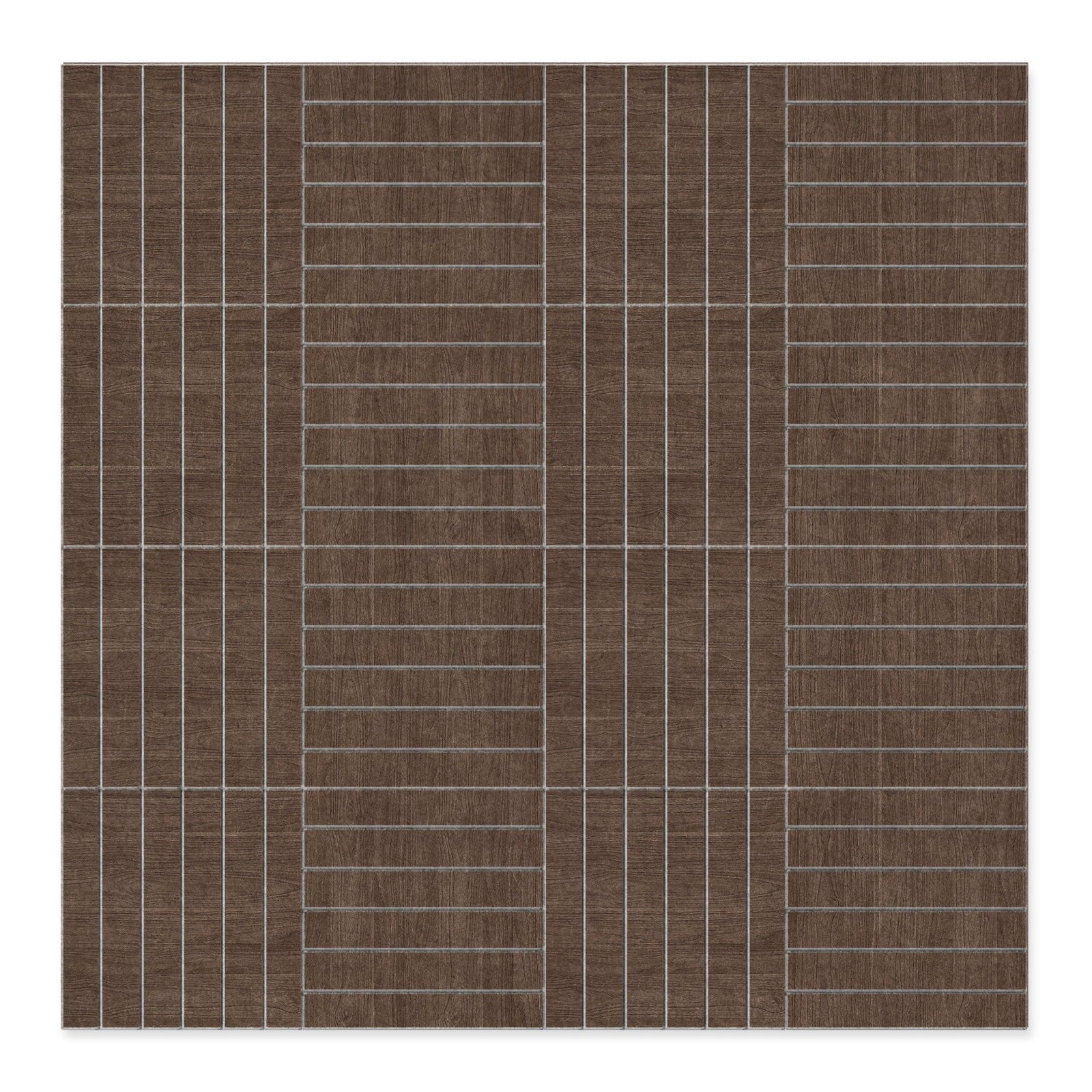 Level HarmonyCARV dark wood-grain panel in a fine linear pattern.