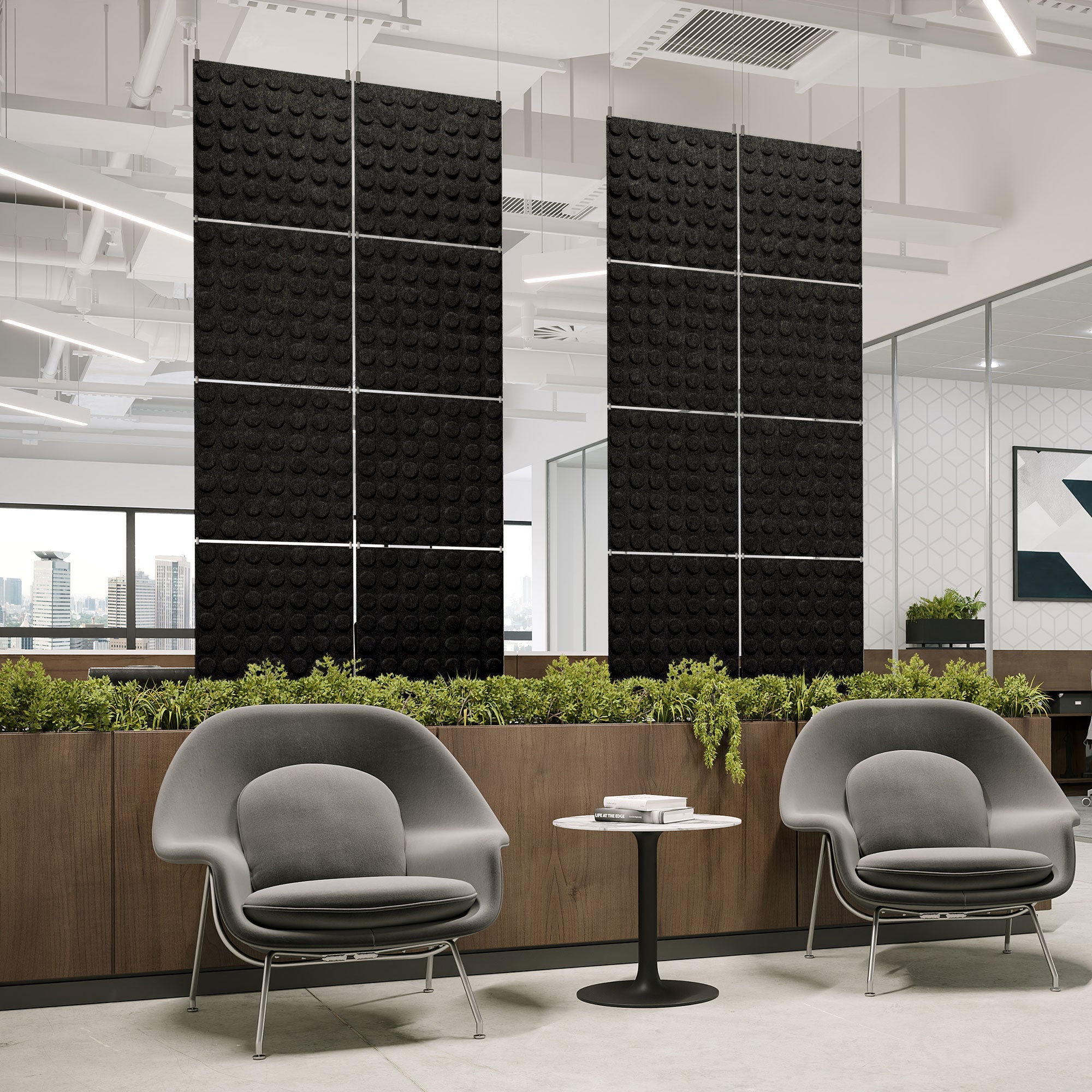 Loop Panel Small Loop Harmony3D Acoustic Felt Hanging Panels | Room Dividers