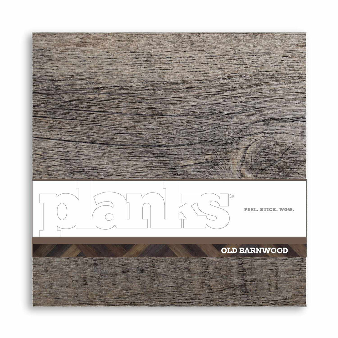 Planks - Old Barnwood Look Peel and Stick Wall Planks - 11 - Inhabit