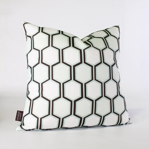 Handmade Pillows - Plinko in Cornflower Throw Pillow - 1 - Inhabit