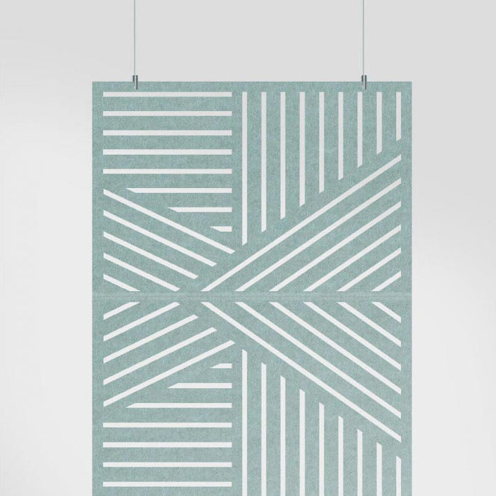 Acoustic Hanging Wall Panel | Room Divider - Slice Harmony Acoustic PET Felt Hanging Room Divider - 2 - Inhabit