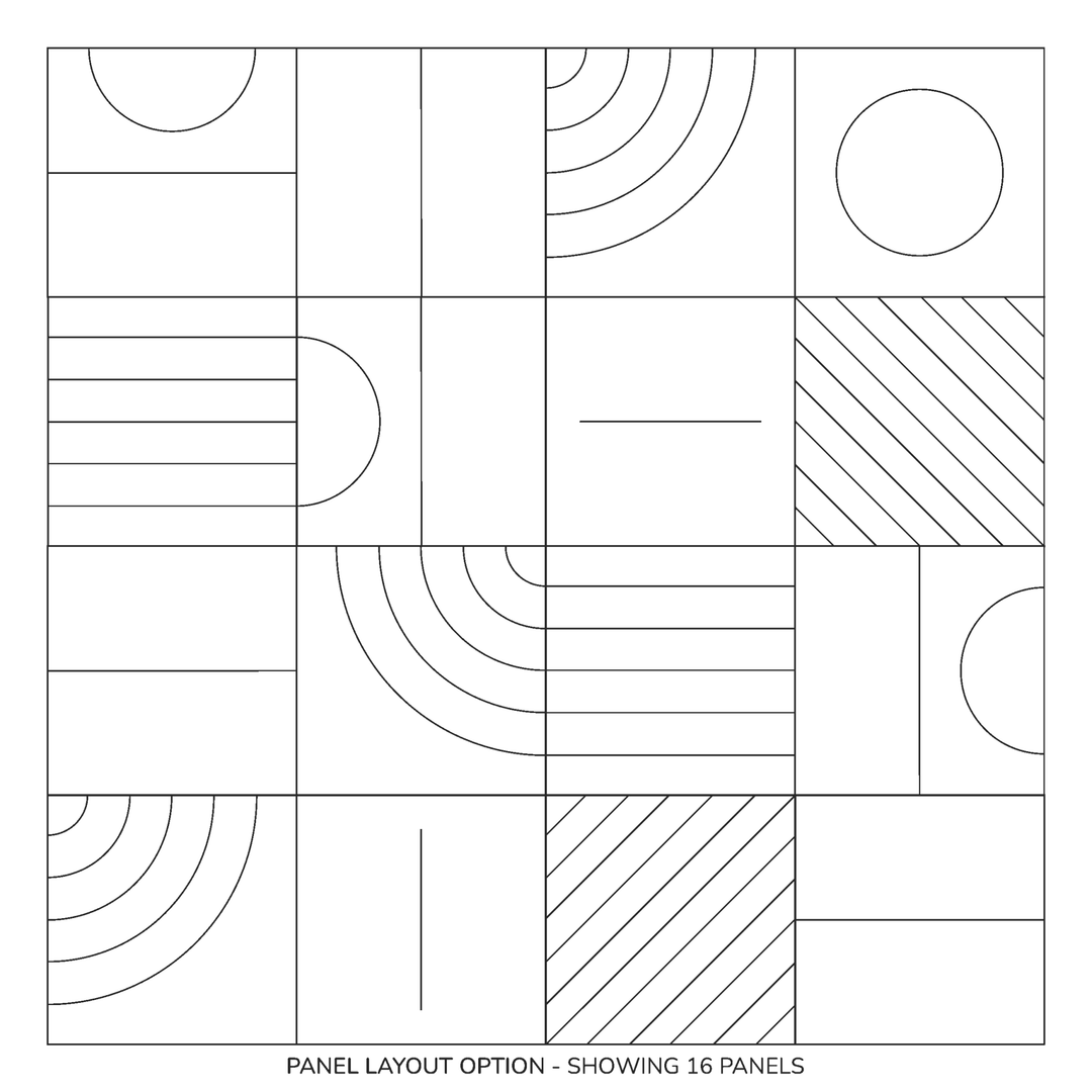 HarmonyCARV Wall Panels - Slope HarmonyCARV Acoustic Felt Wall Panels - in Overlay Print Colors - 26 - Inhabit