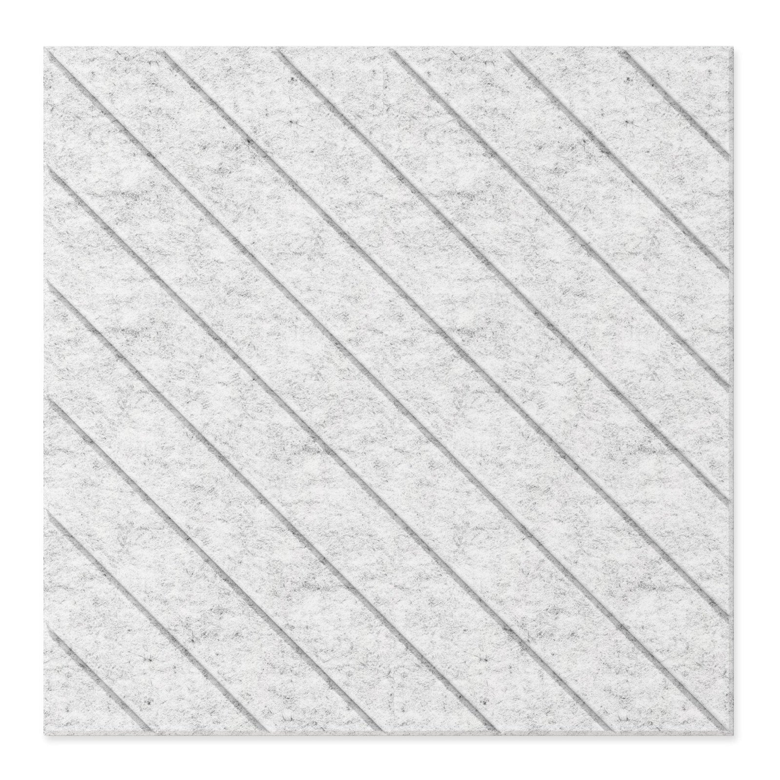 Slope HarmonyCARV white PET felt acoustic wall panel by Inhabit.