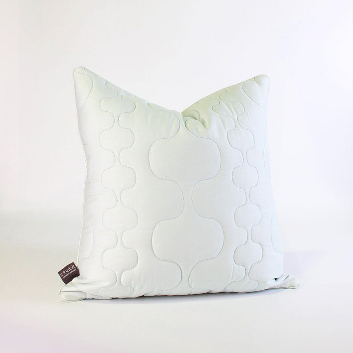 Studio Pillows - Spa in Mist Quilted Studio Throw Pillow - 1 - Inhabit