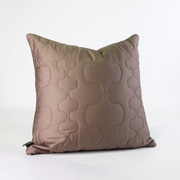 Studio Pillows - Spa in Natural Quilted Studio Throw Pillow - 1 - Inhabit