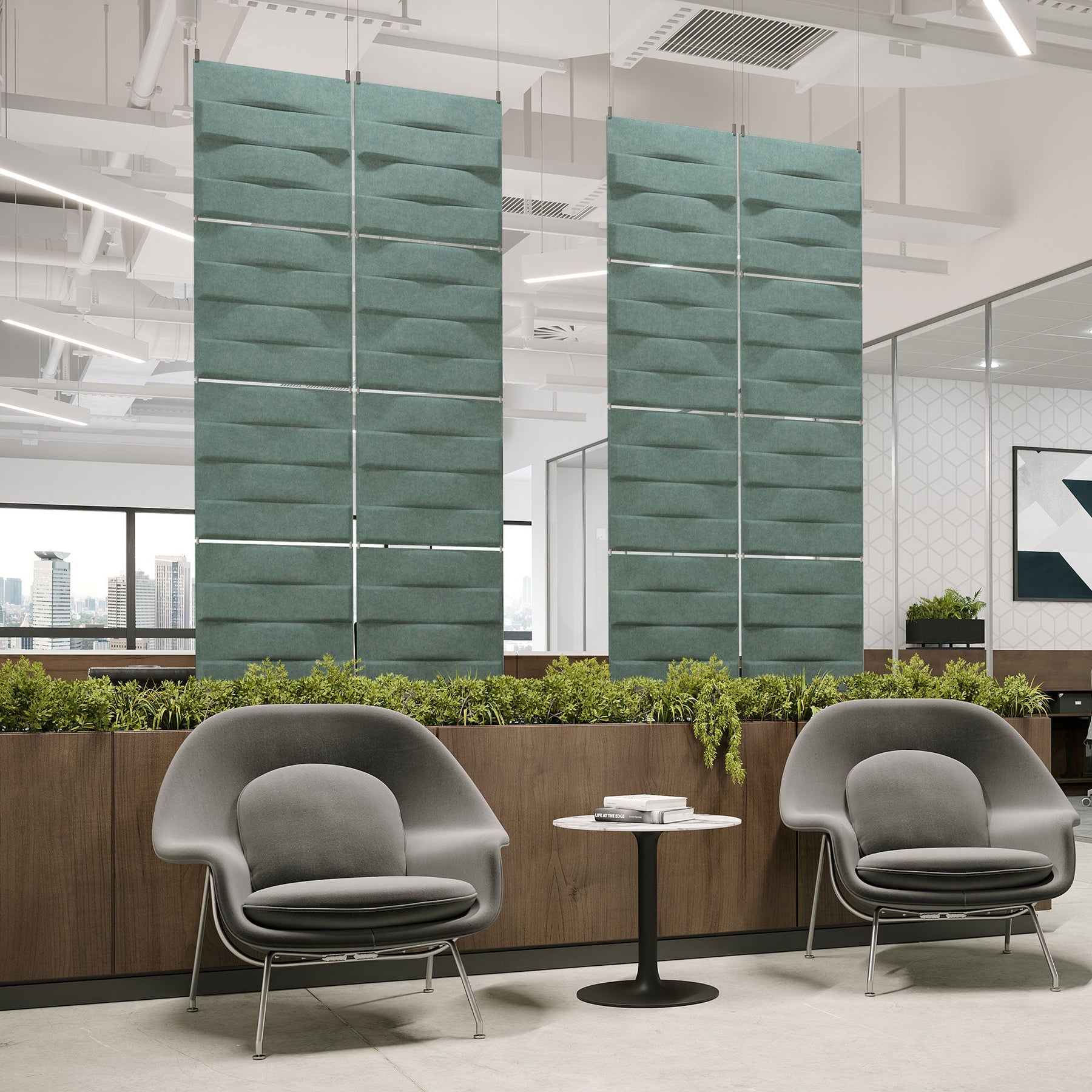 Stitch Harmony3D Acoustic Felt Hanging Panels | Room Dividers – Inhabit