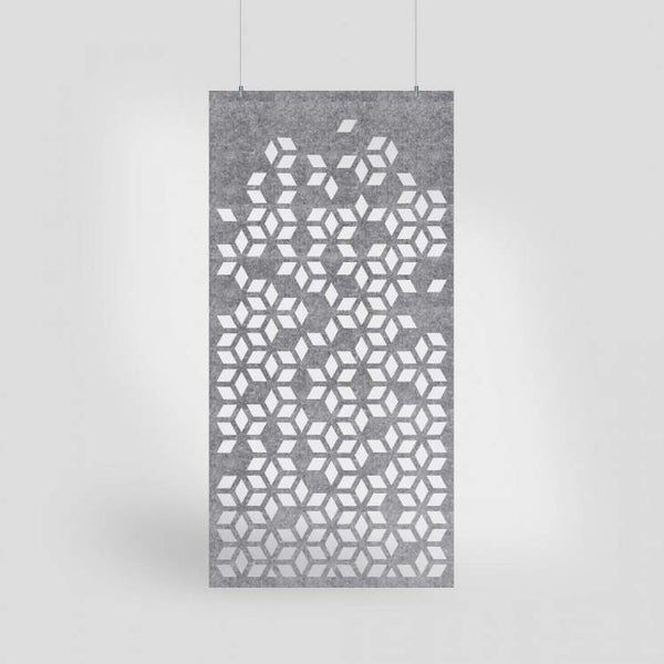 Acoustic Hanging Wall Panel | Room Divider - Stock Harmony Acoustic PET Felt Hanging Room Divider - 1 - Inhabit