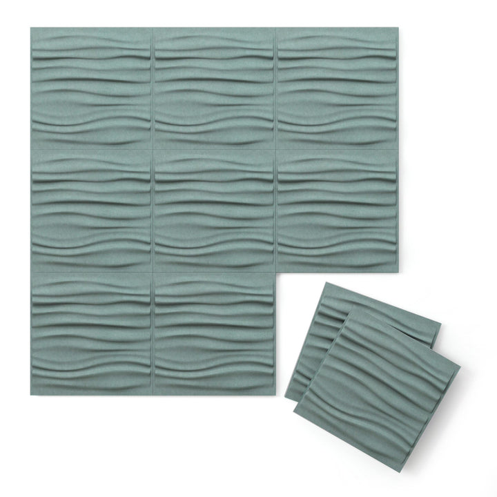 Harmony PET Felt 3D Panels - Tidal Harmony3D Acoustic Felt Wall Panels - 20 - Inhabit