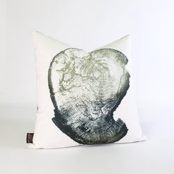 Handmade Pillows - Wood Cut 1 Throw Pillow - 1 - Inhabit